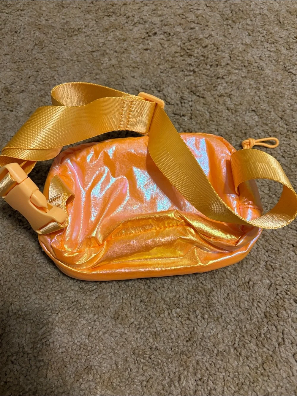 Iridescent Orange Crossbody Belt Bag